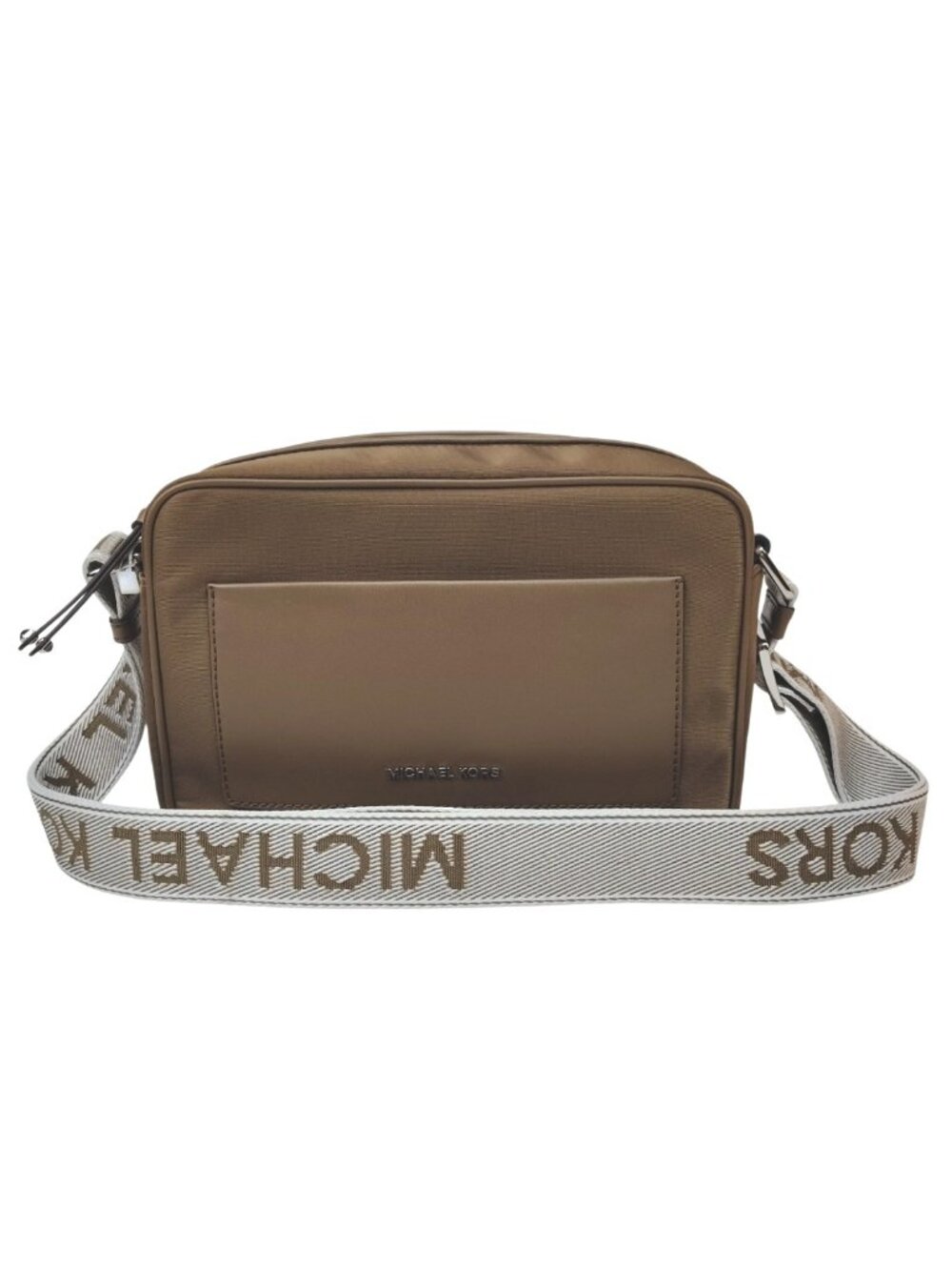 Michael Kors Jet Set Large Nylon Garbardine M/L Crossbody Bag-Brown/Tan-NWT